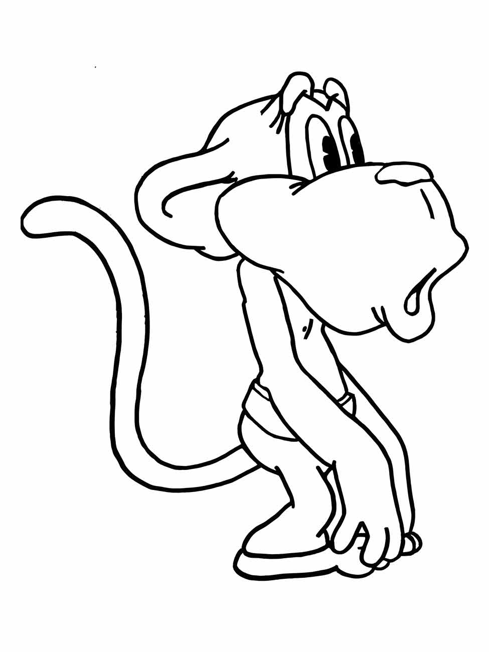 Monkeys coloring page (52)