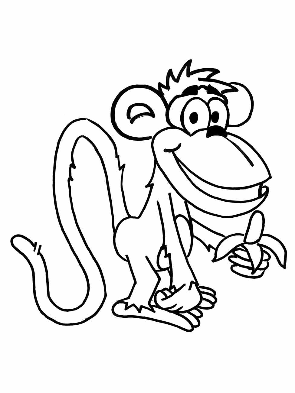 Monkeys coloring page (53)