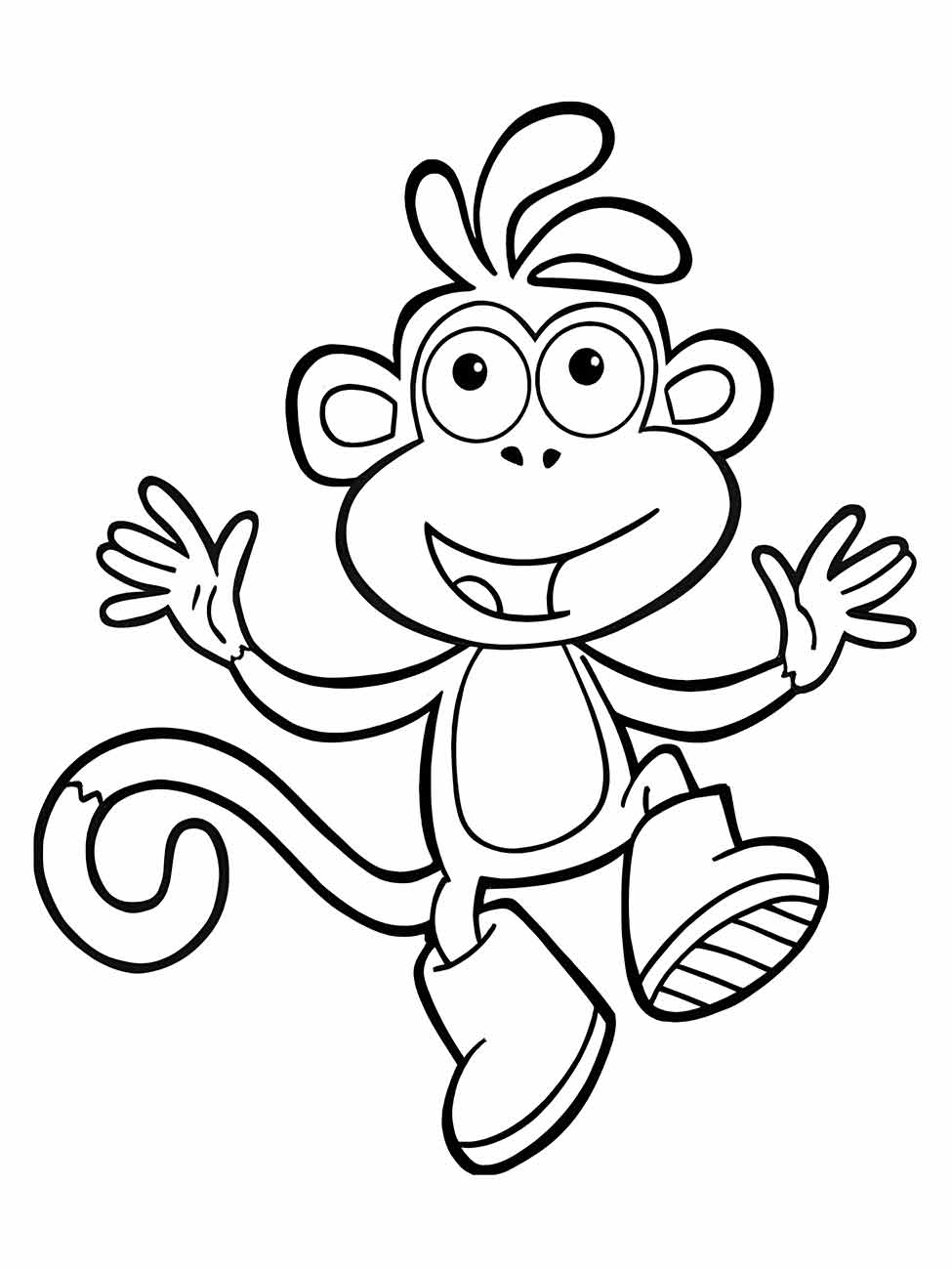 Monkeys coloring page (54)