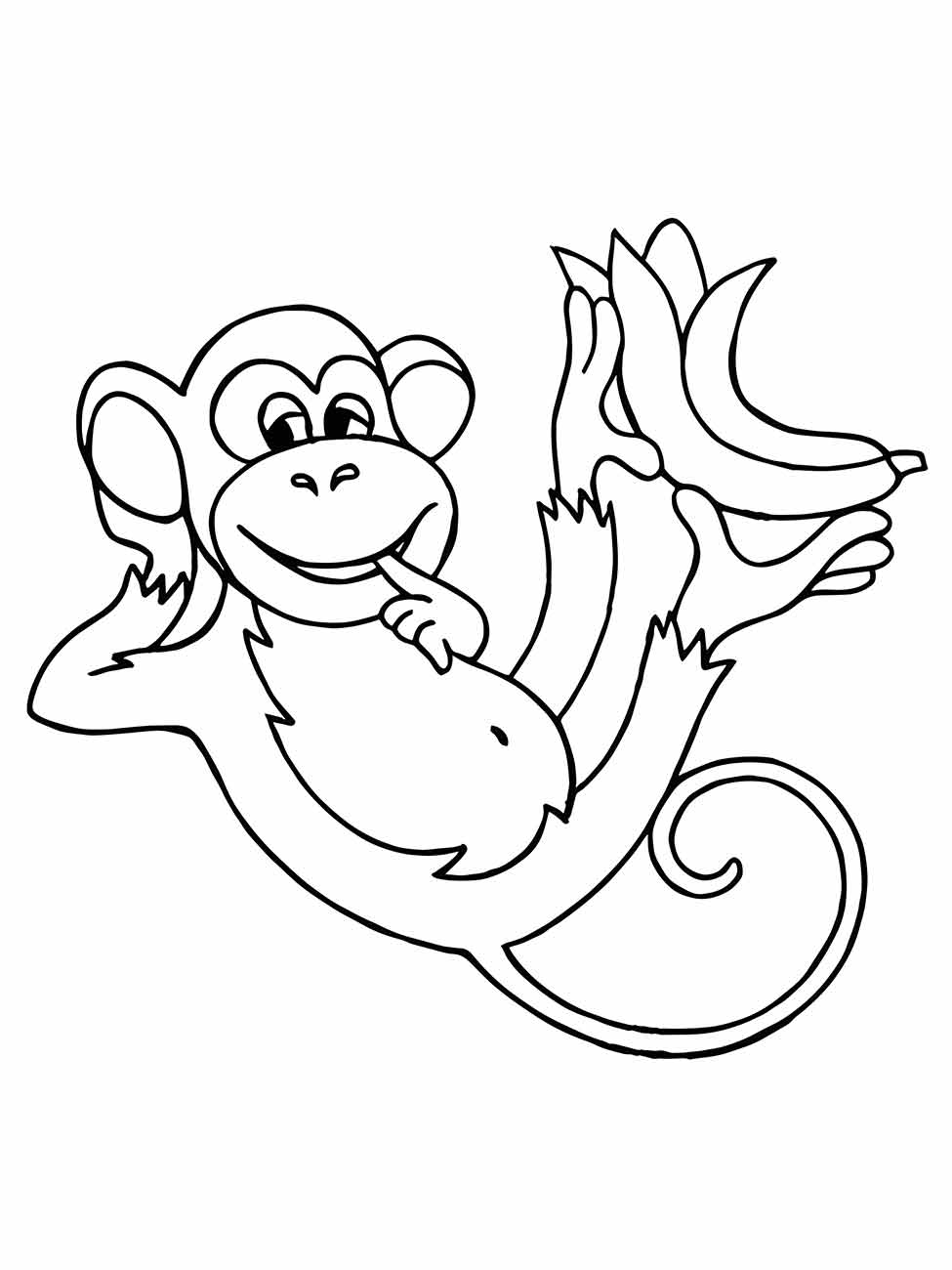 Monkeys coloring page (57)