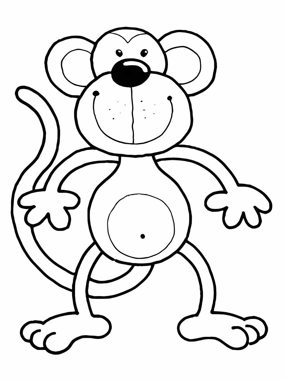 Monkeys coloring page (58)