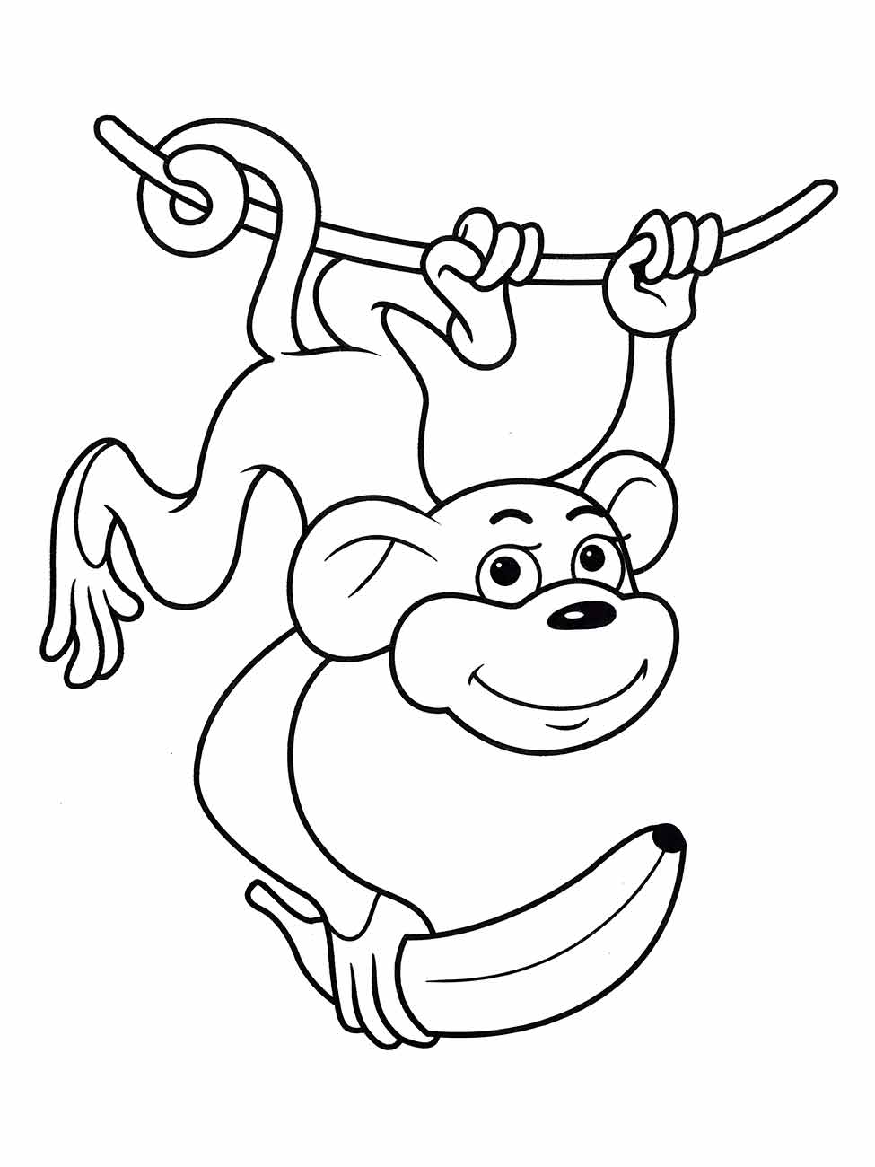 Monkeys coloring page (61)