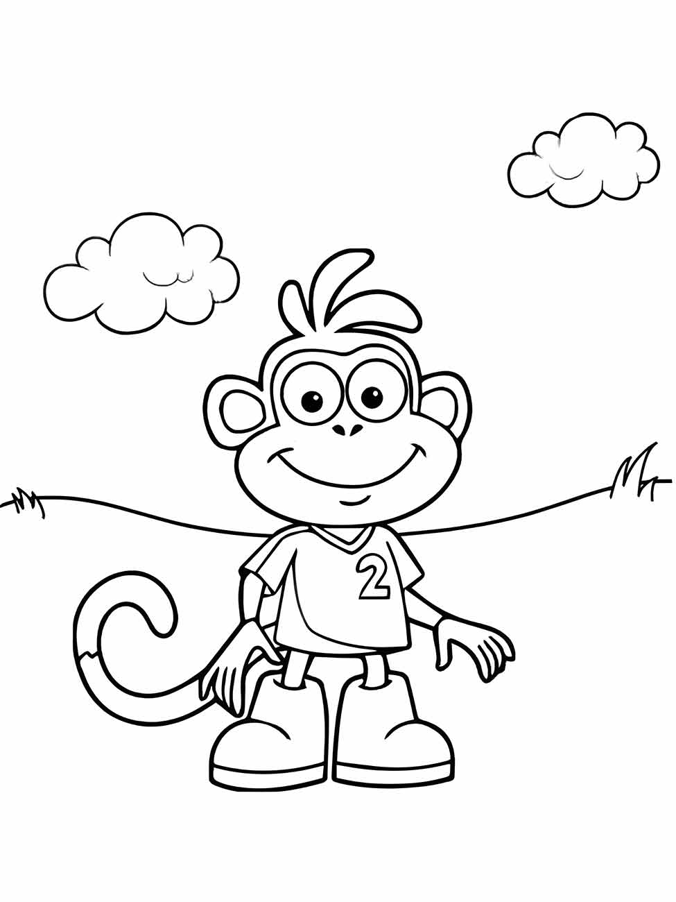 Monkeys coloring page (62)