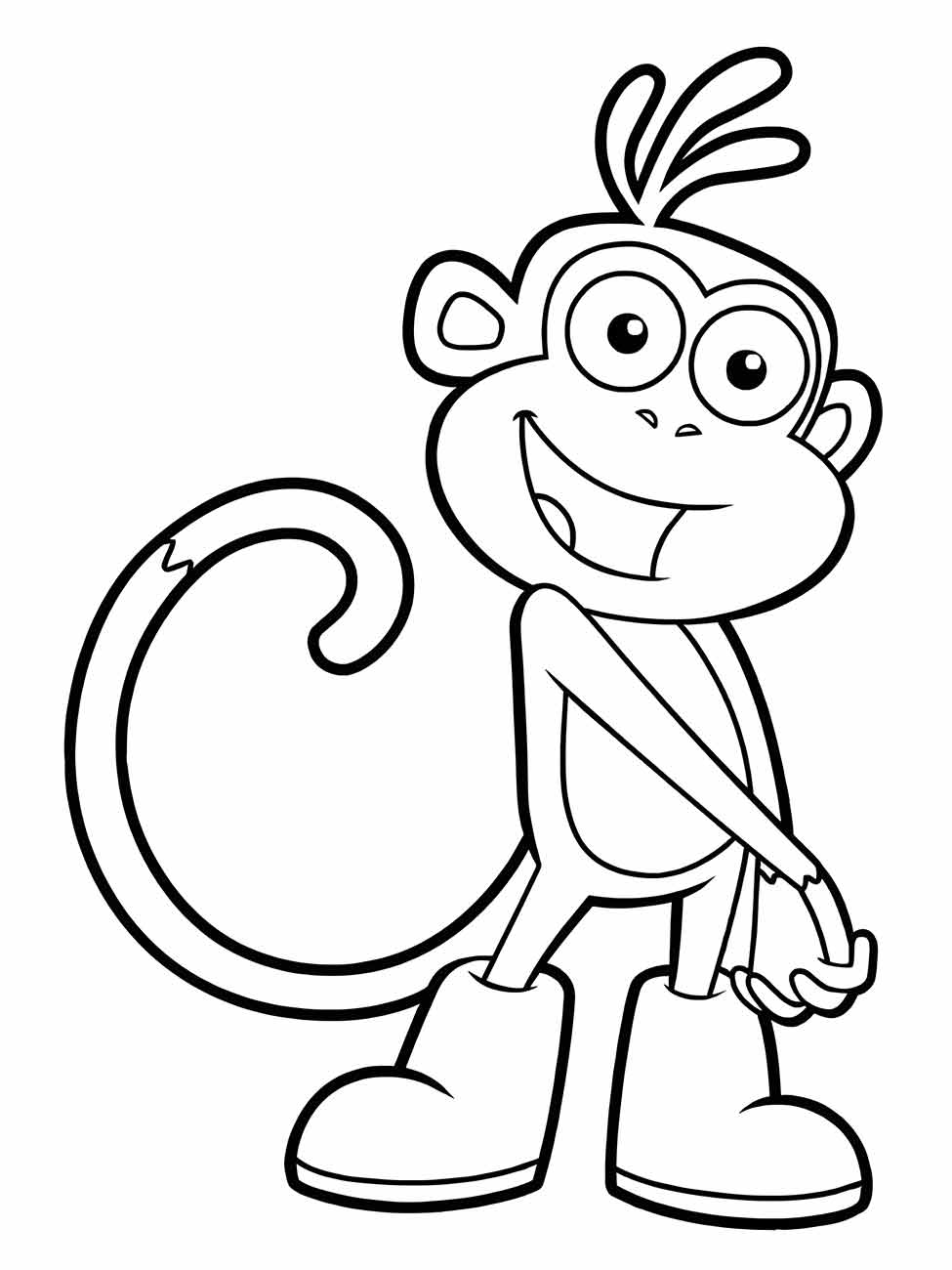 Monkeys coloring page (65)