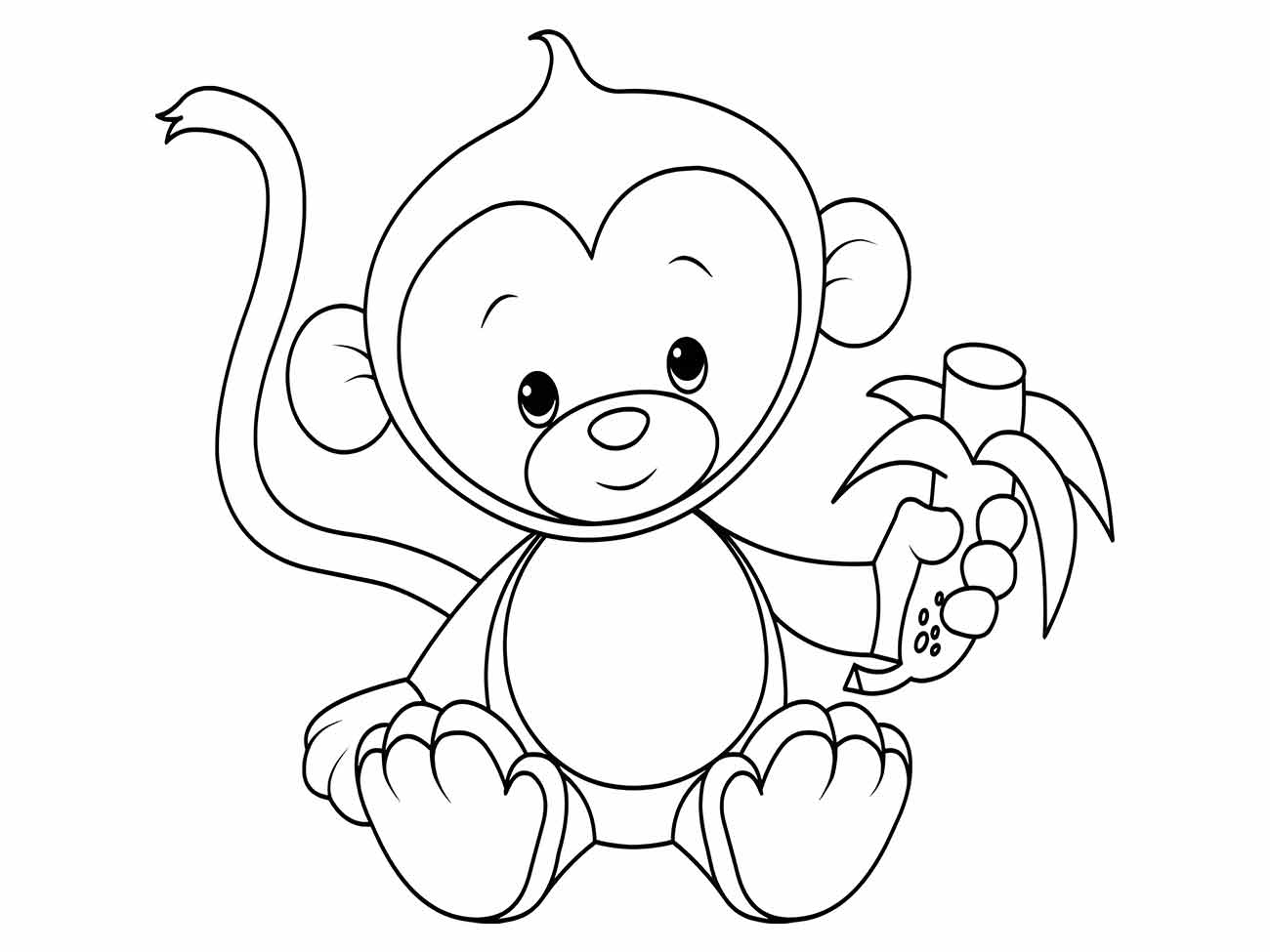 Monkeys coloring page (67)