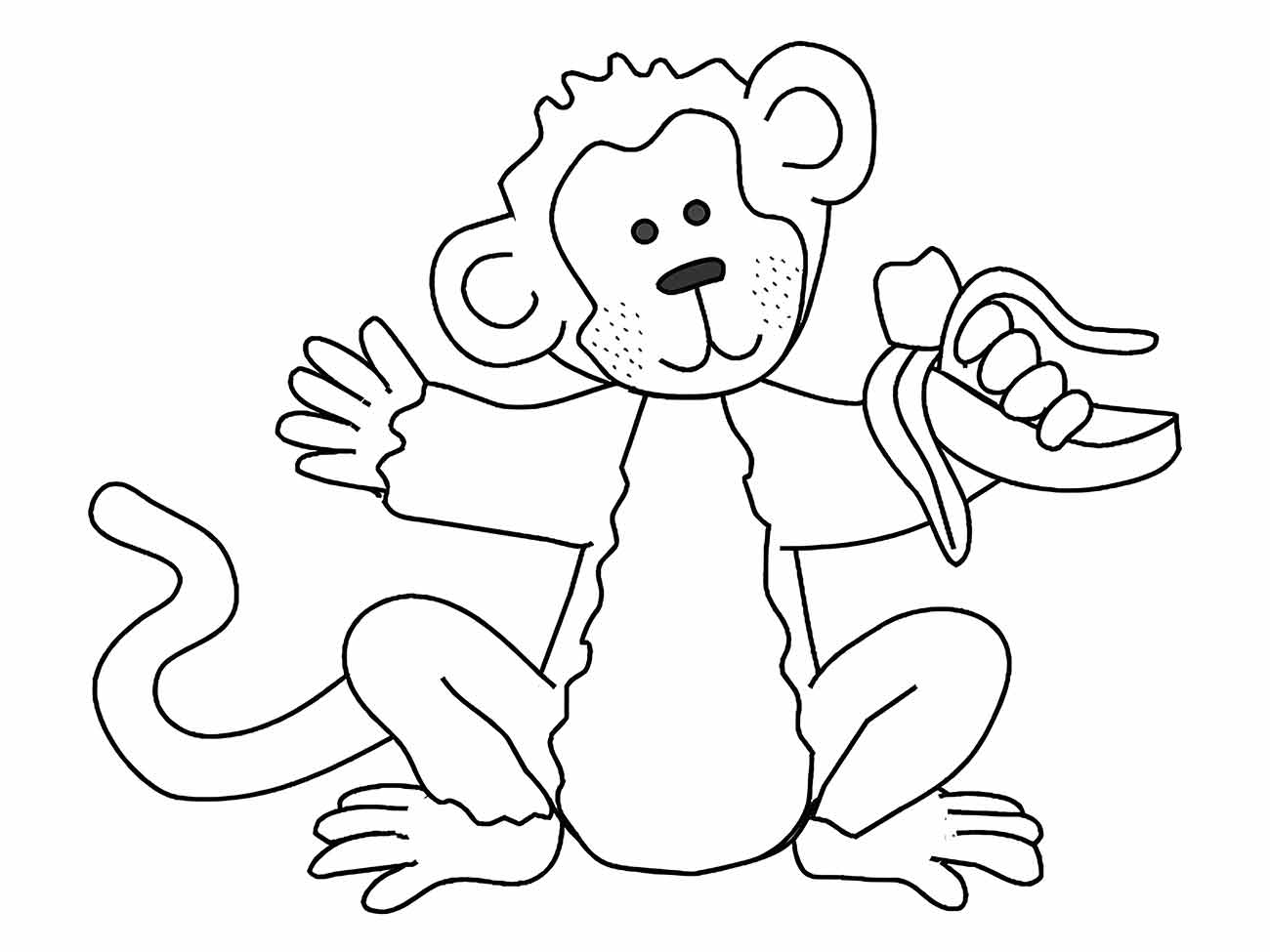 Monkeys coloring page (68)