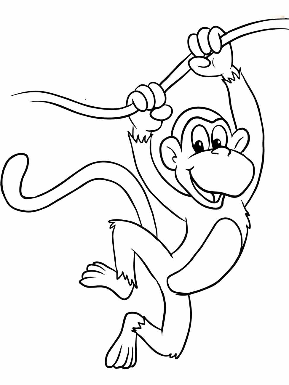 Monkeys coloring page (69)