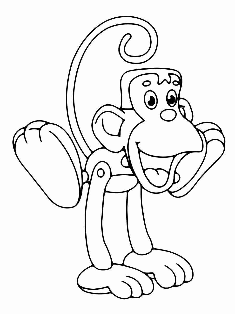 Monkeys coloring page (70)