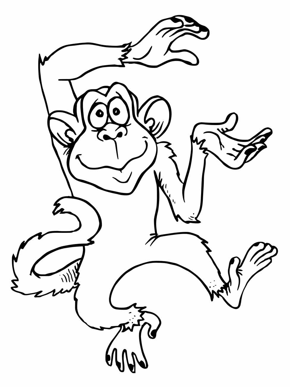 Monkeys coloring page (72)