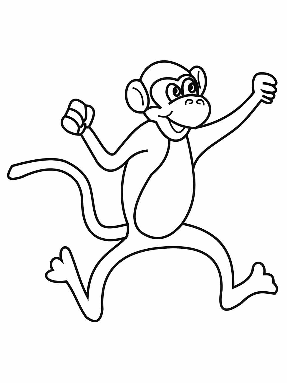 Monkeys coloring page (75)