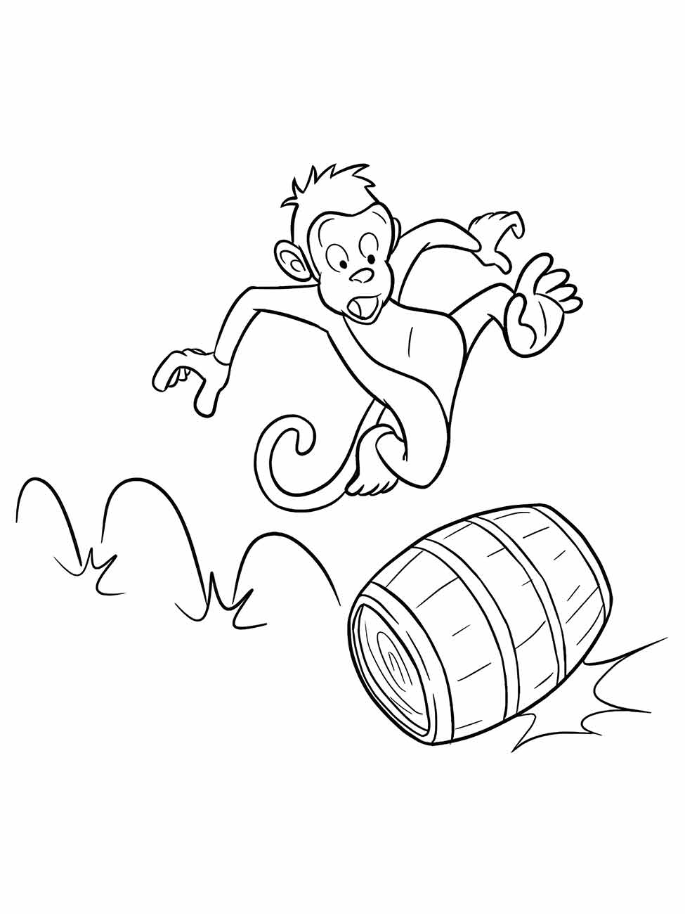 Monkeys coloring page (77)