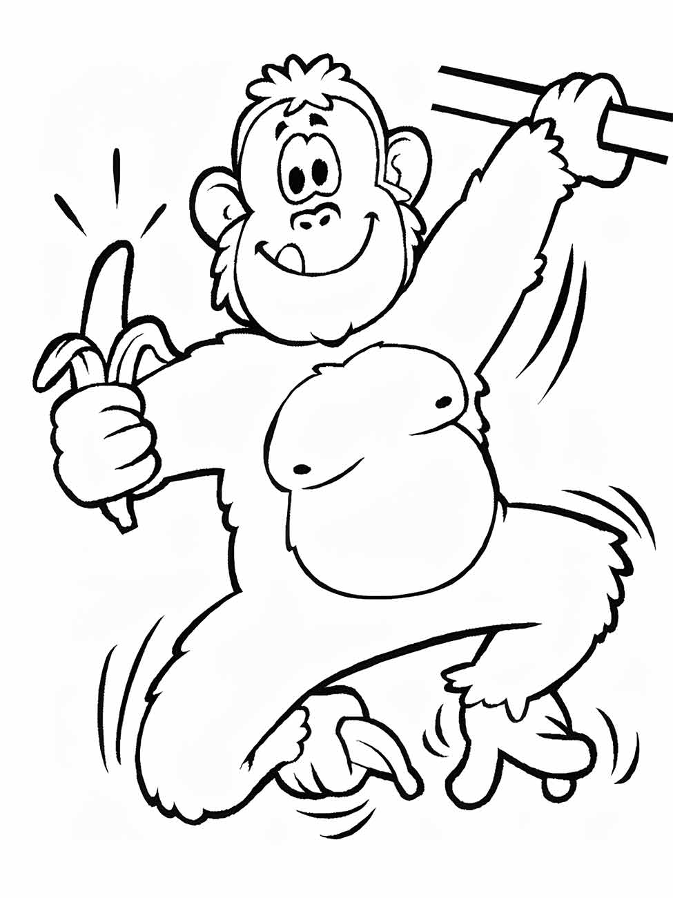 Monkeys coloring page (78)