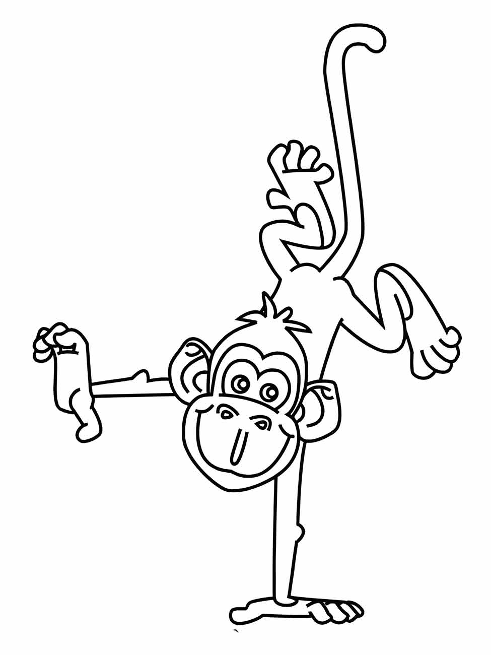 Monkeys coloring page (79)