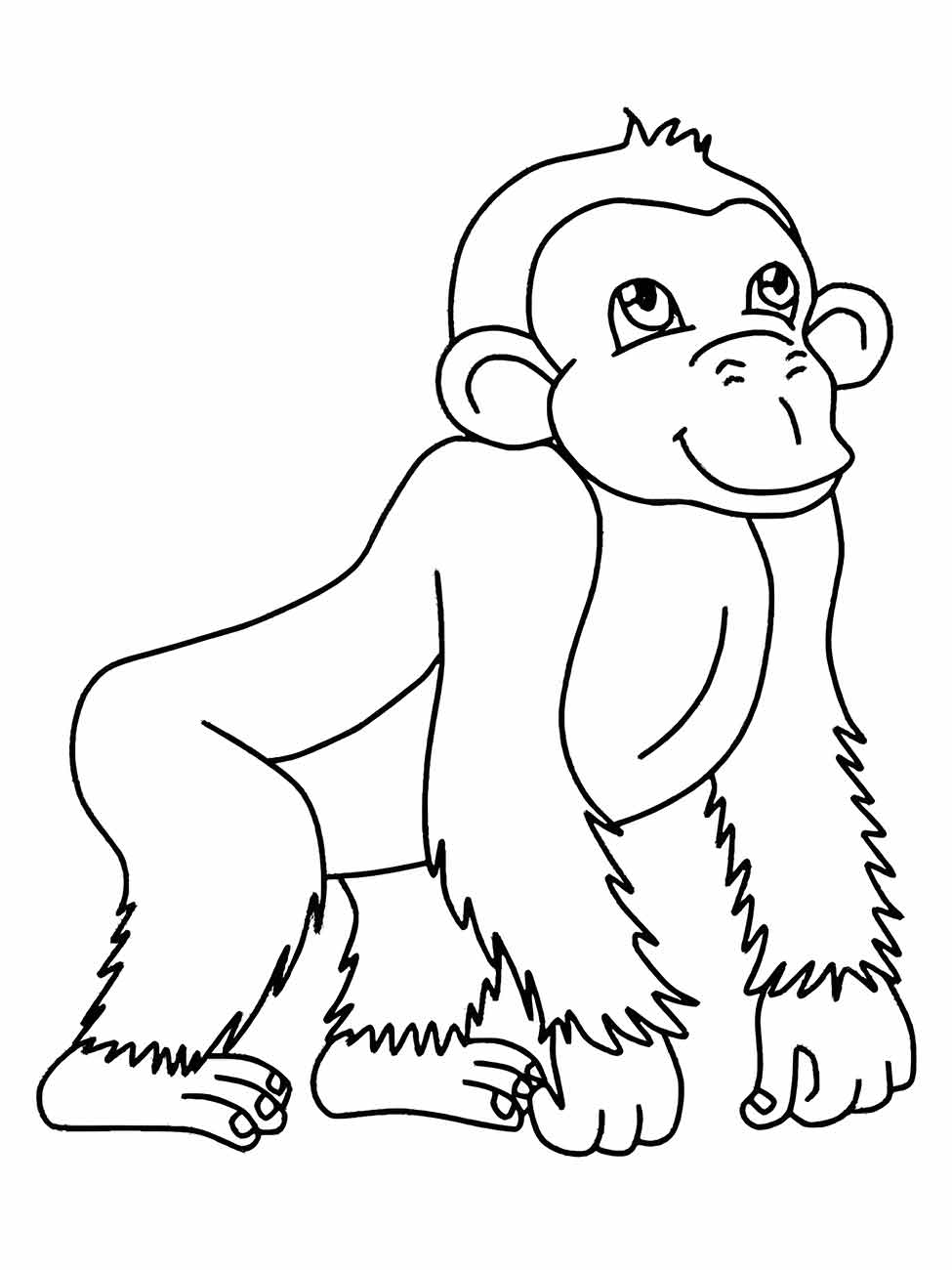 Monkeys coloring page (80)