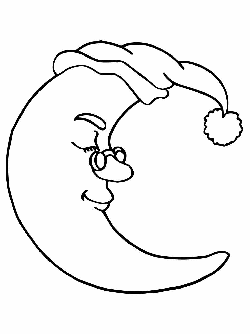 Moon coloring page (10)