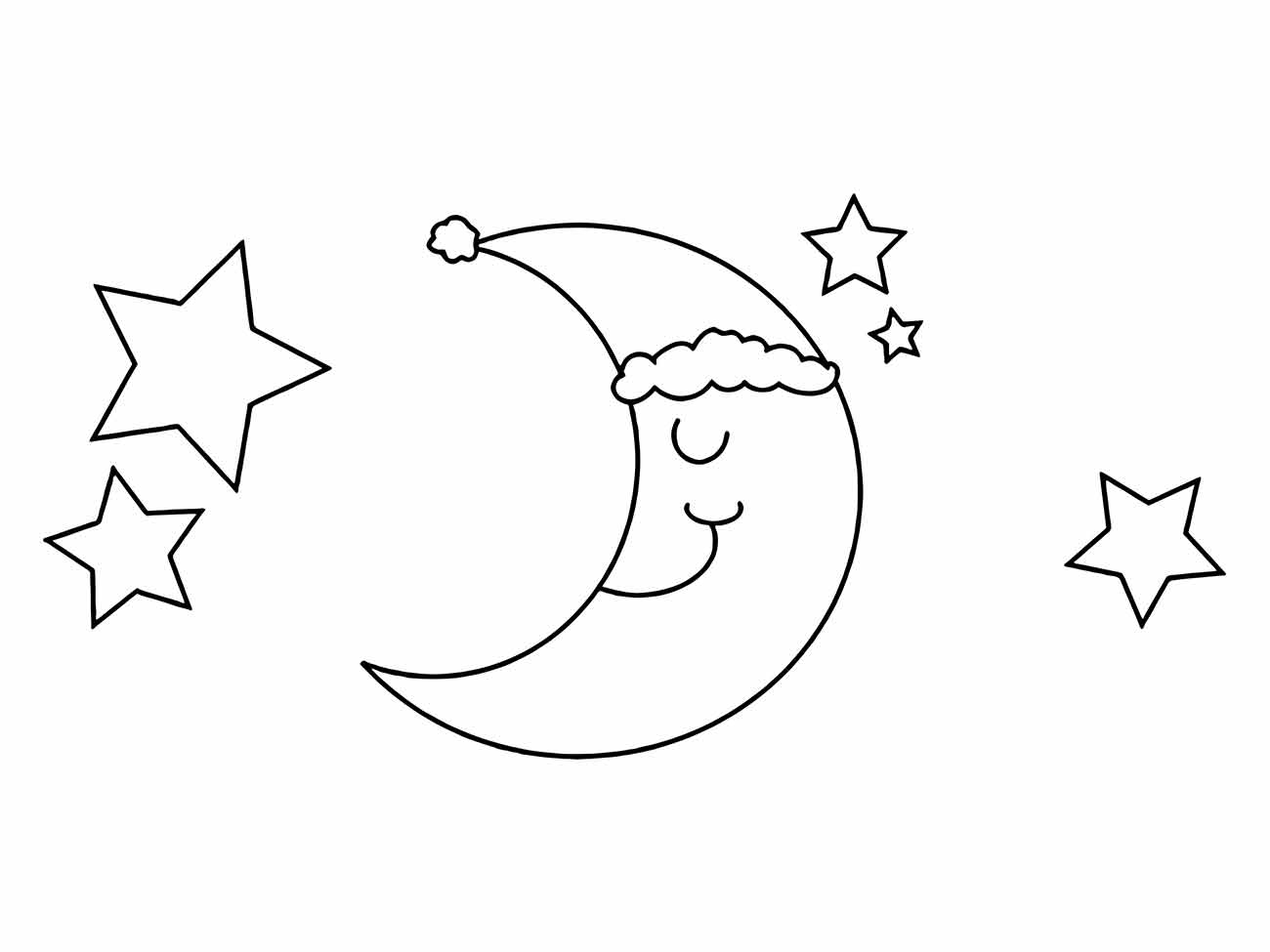 Moon coloring page (11)