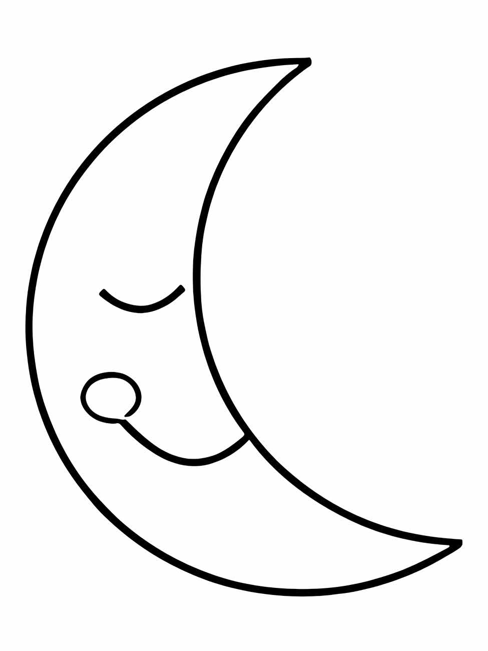 Moon coloring page (12)