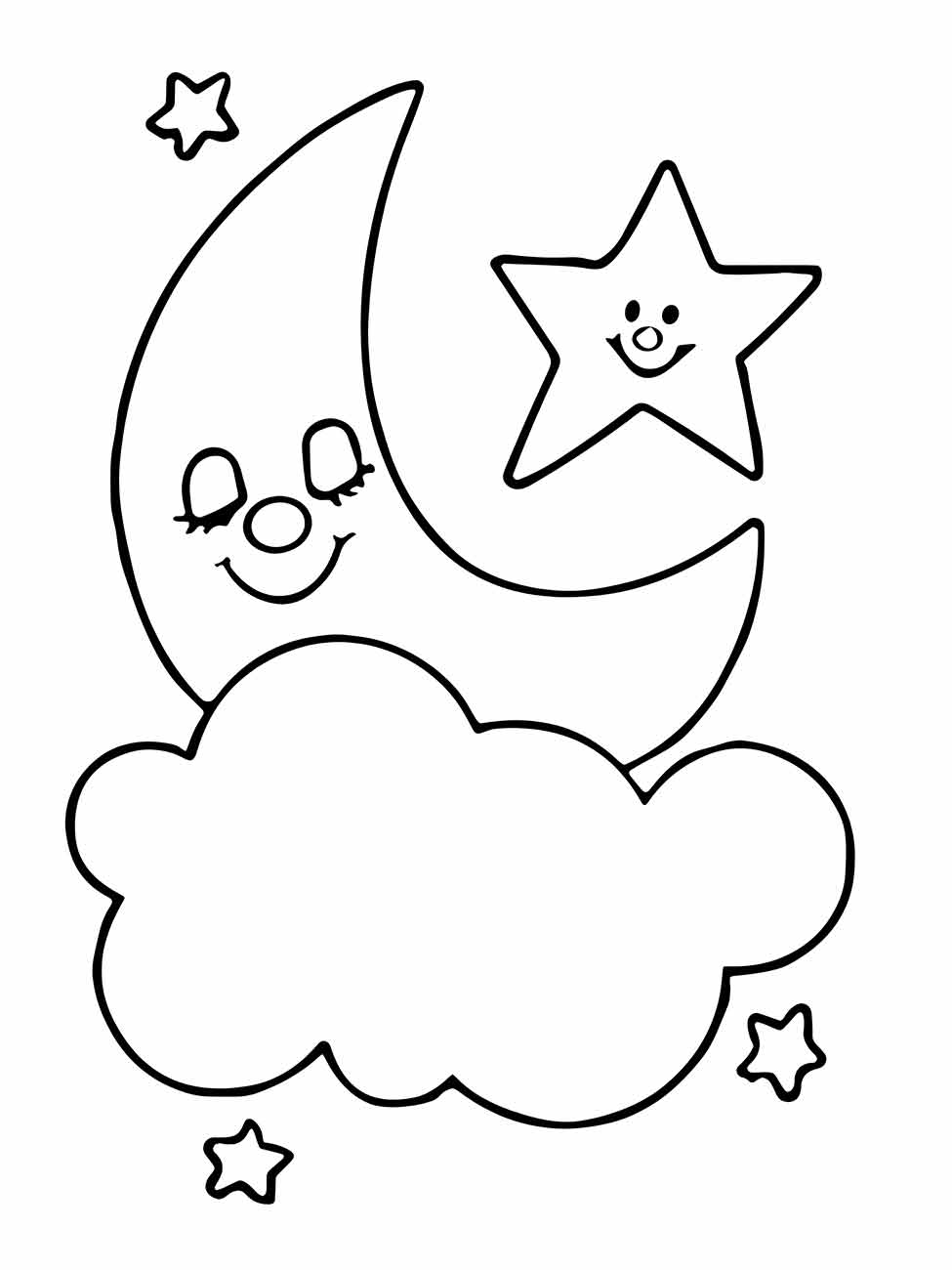 Moon coloring page (13)