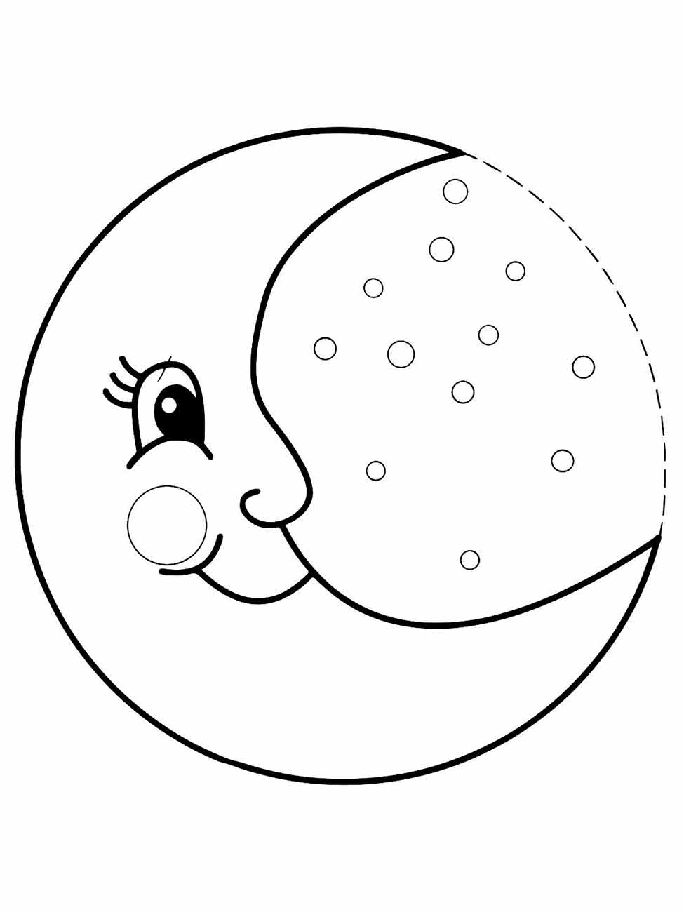 Moon coloring page (23)