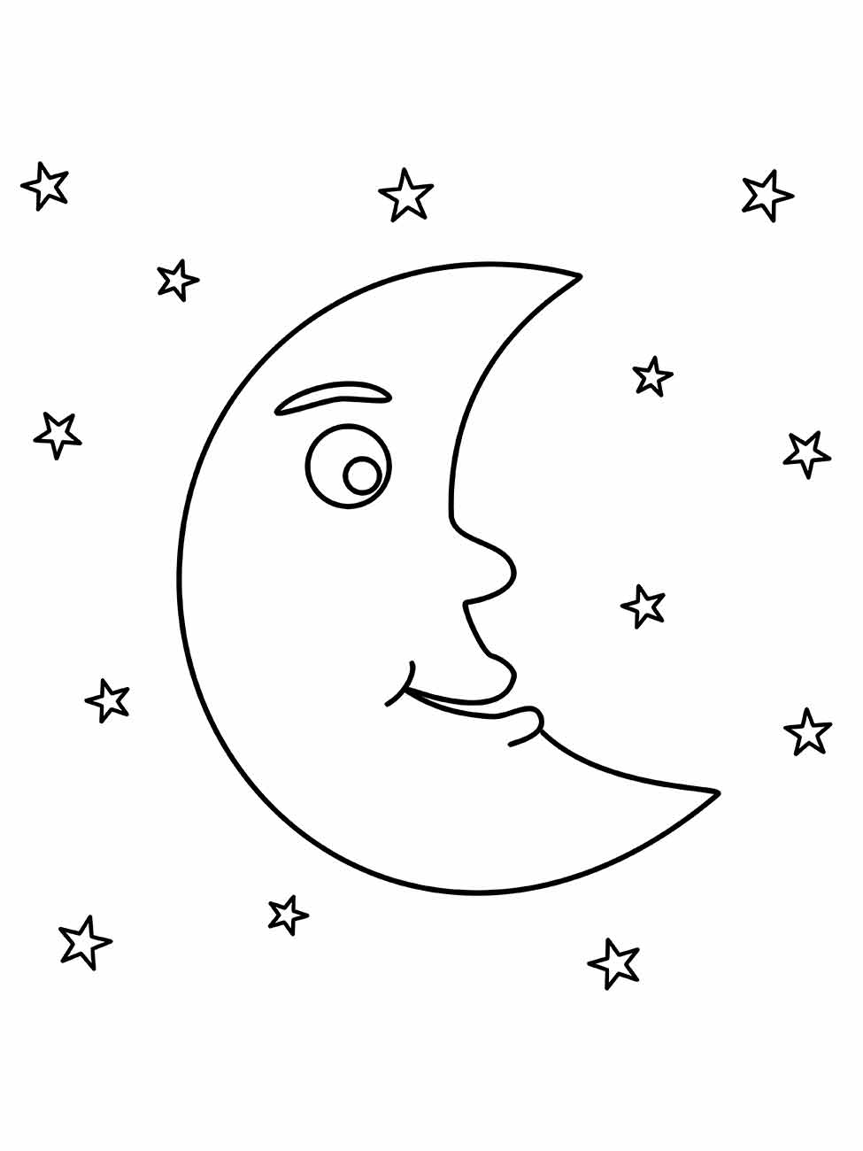 Moon coloring page (24)