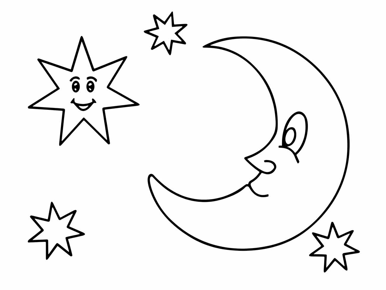 Moon coloring page (27)