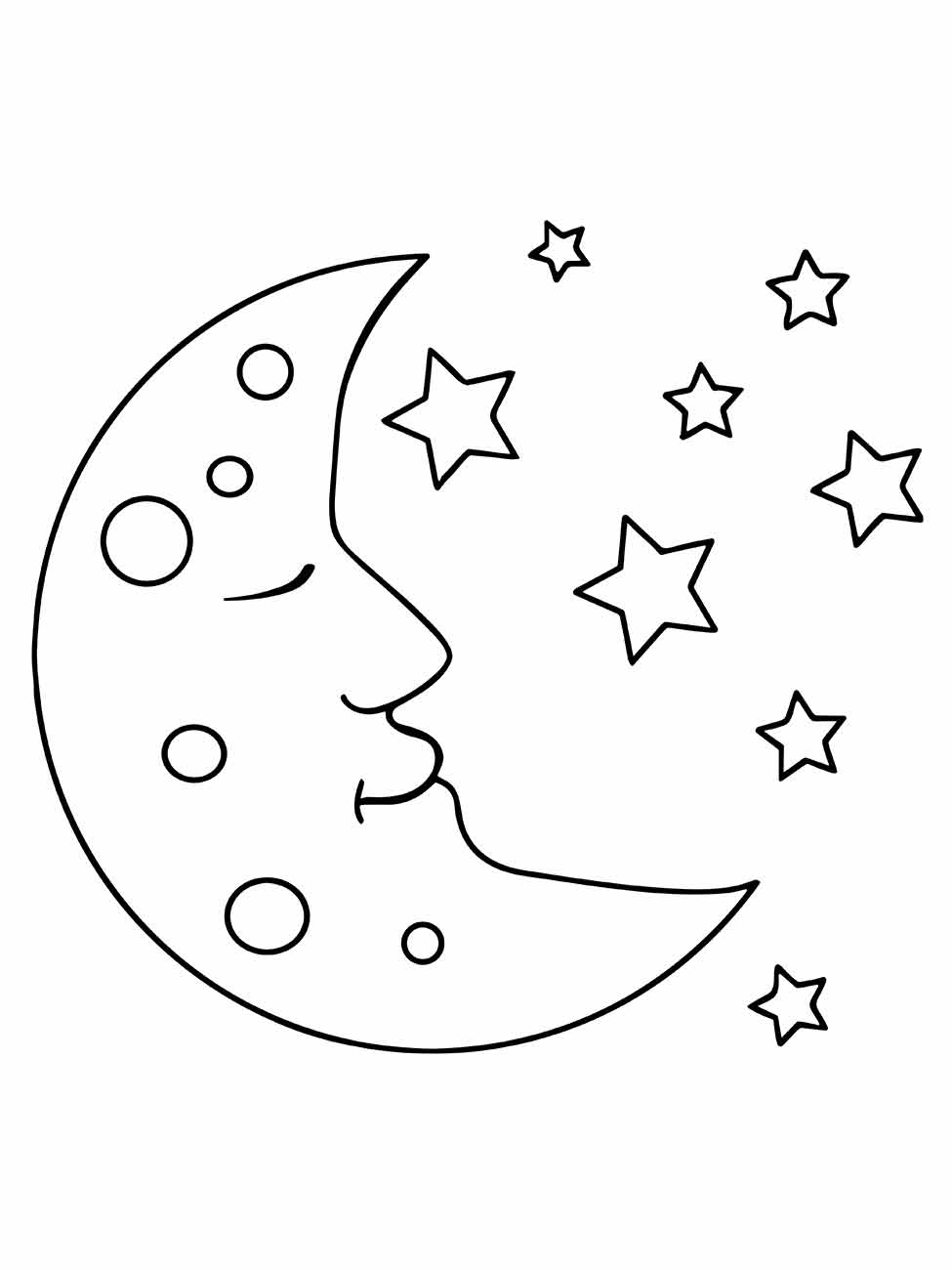 Moon coloring page (29)