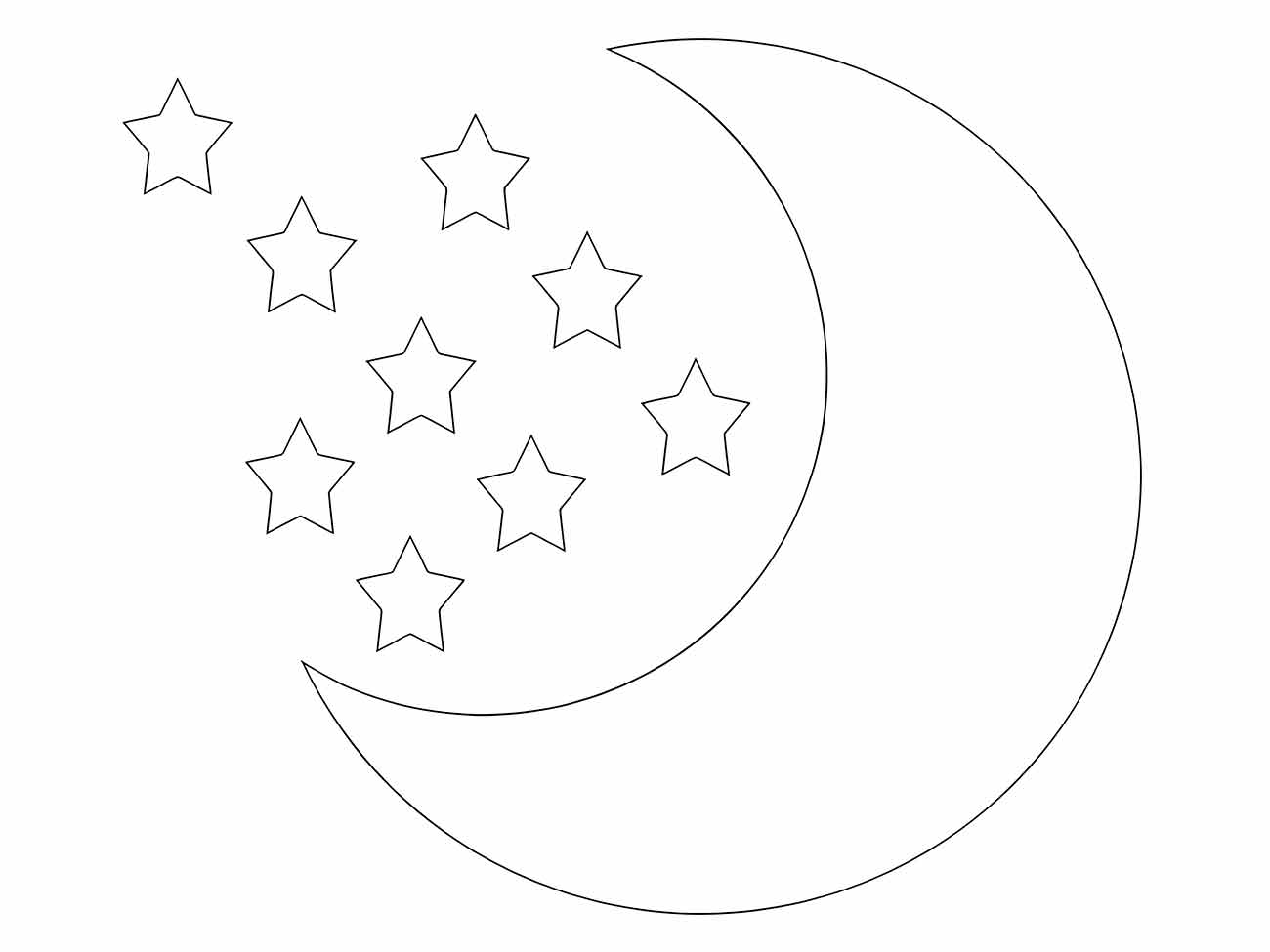 Moon coloring page (38)