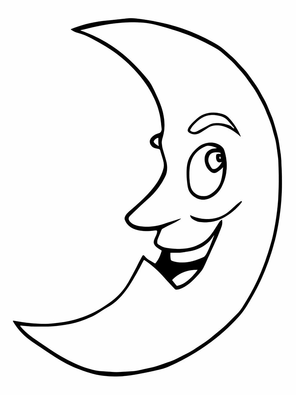 Moon coloring page (5)