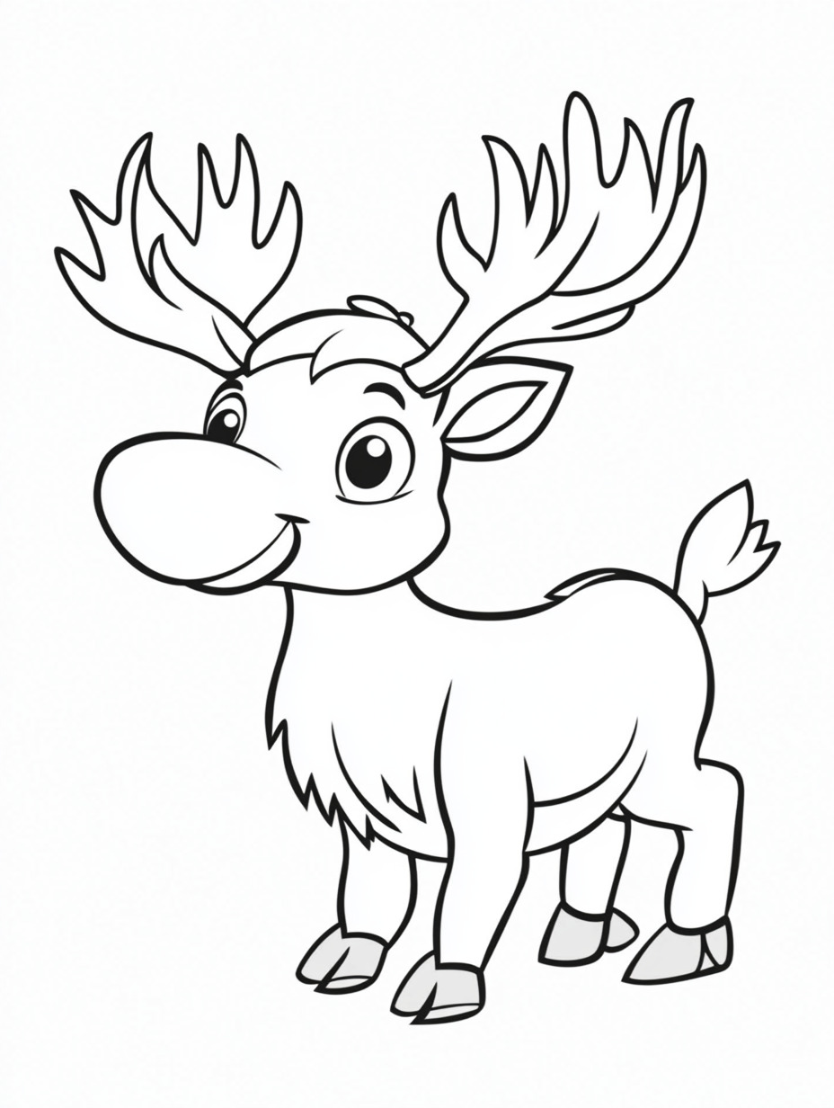 Moose coloring pages (16)