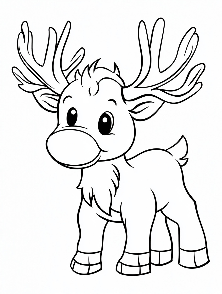 Moose coloring pages (18)