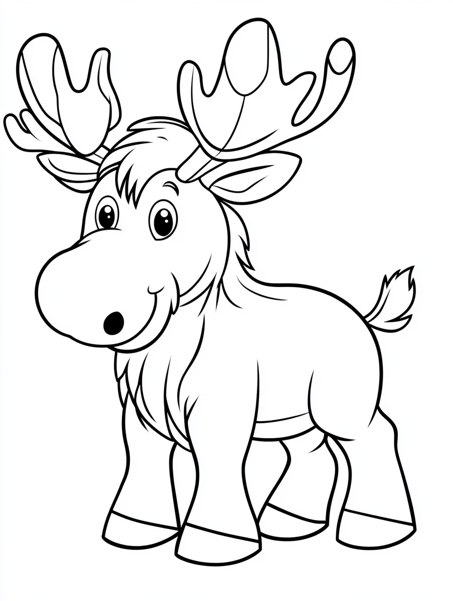 Moose coloring pages (21)