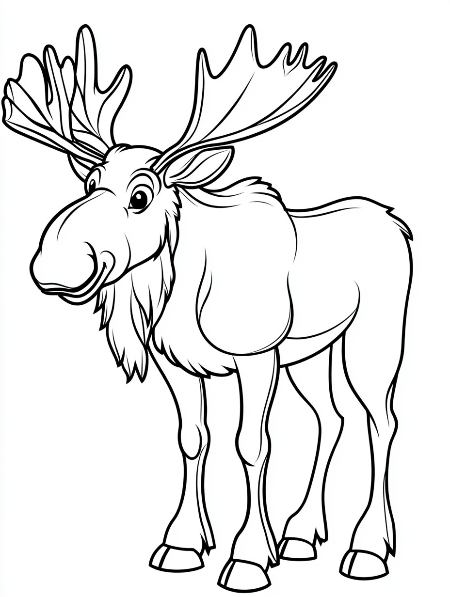 Moose coloring pages (25)