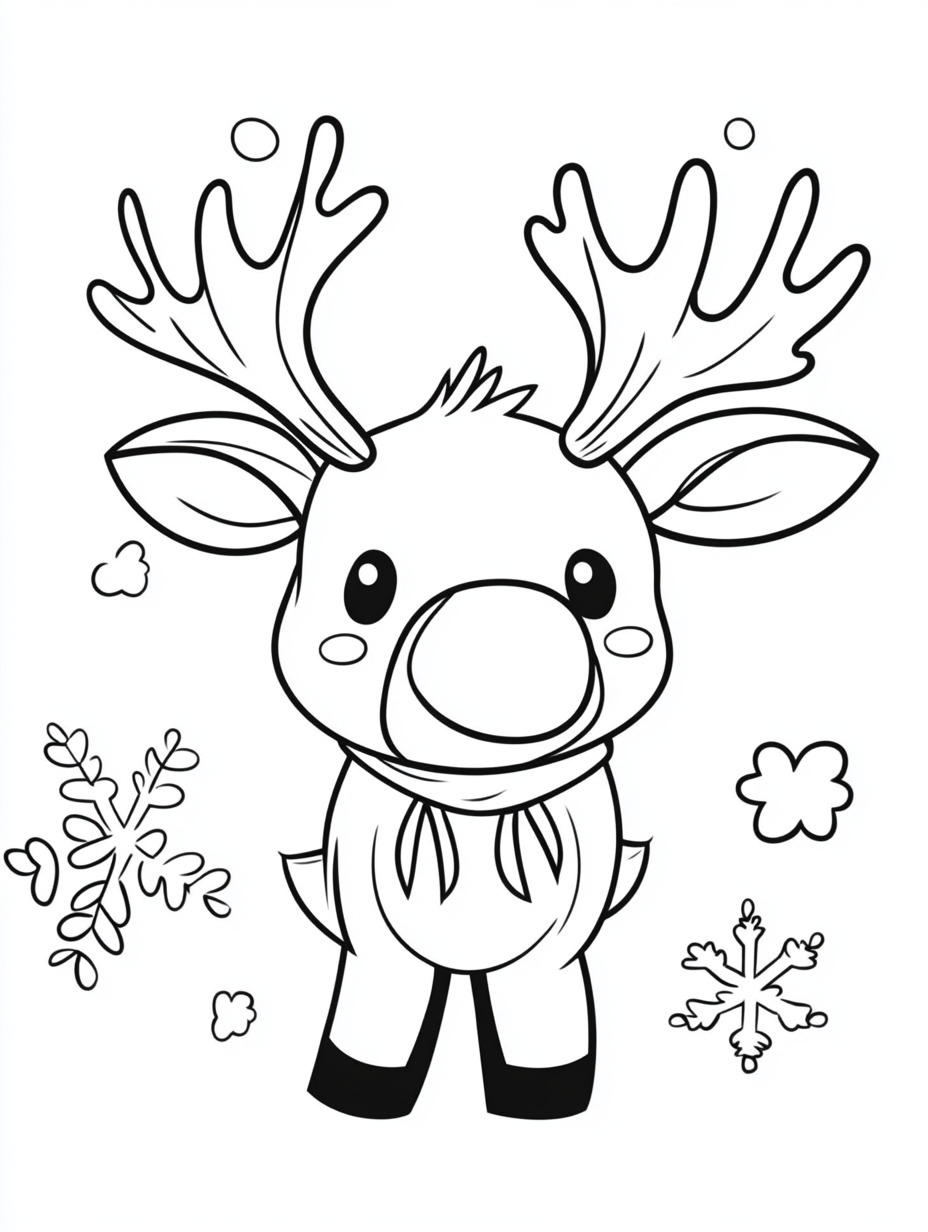 Moose coloring pages (6)