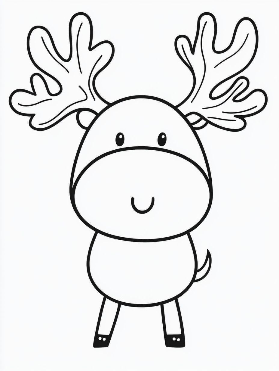 Moose coloring pages (7)