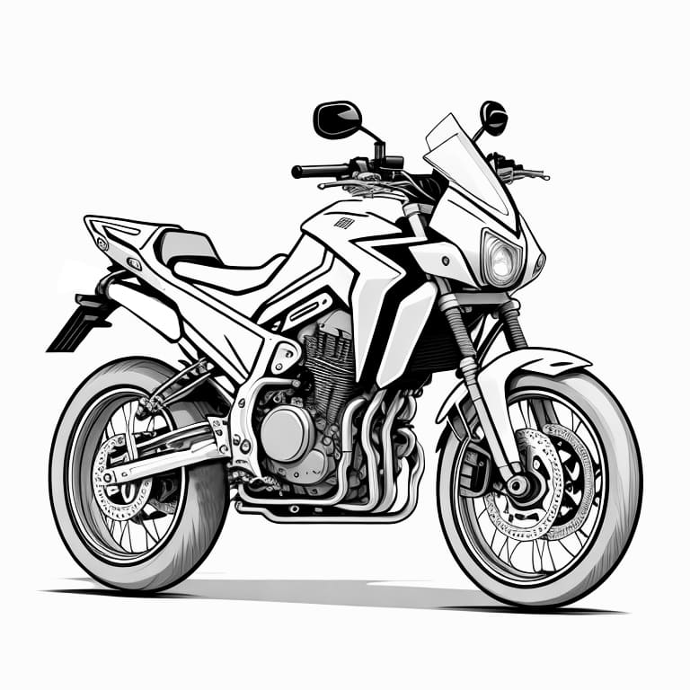 Motorcycles coloring page (10)