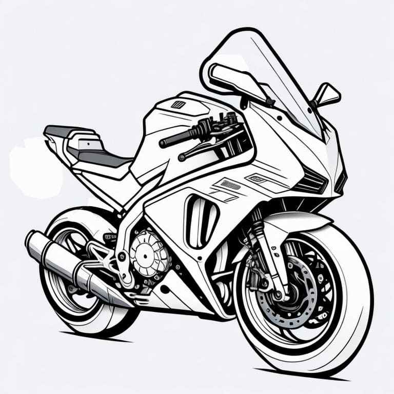 Motorcycles coloring page (11)