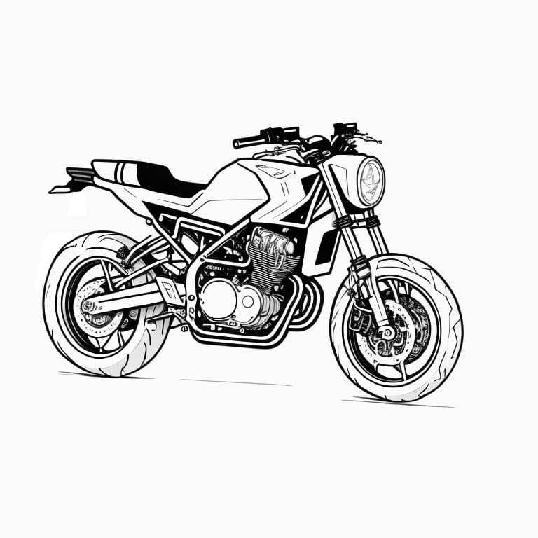 Motorcycles coloring page (13)