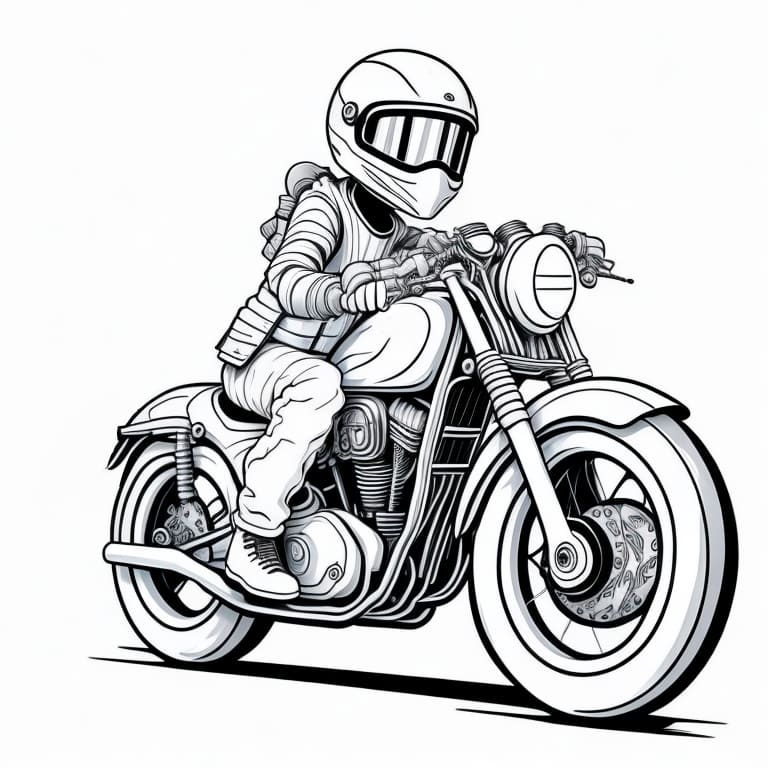 Motorcycles coloring page (16)