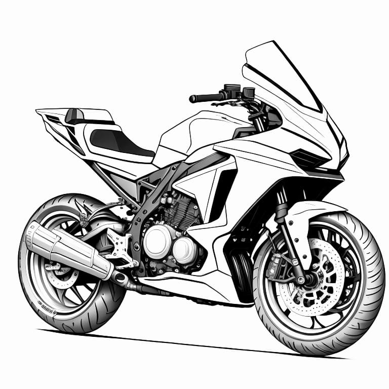 Motorcycles coloring page (17)