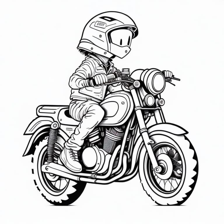 Motorcycles coloring page (18)