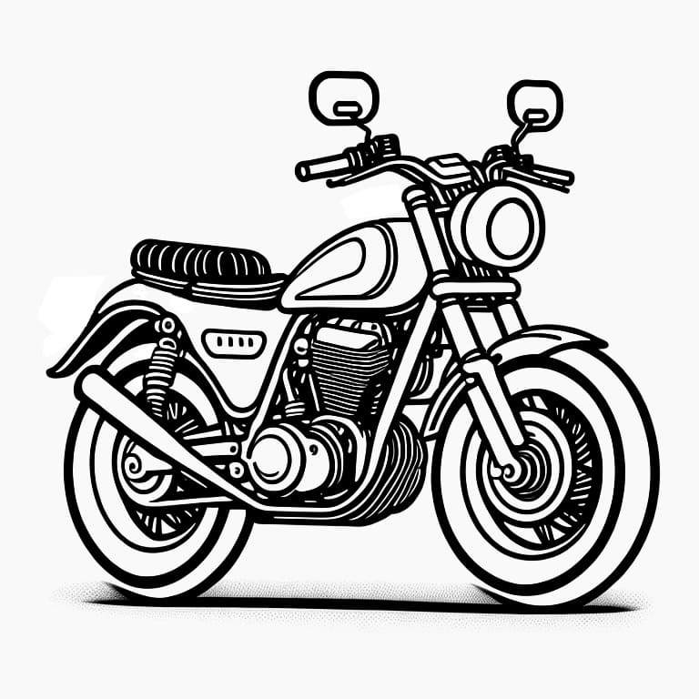 Motorcycles coloring page (19)