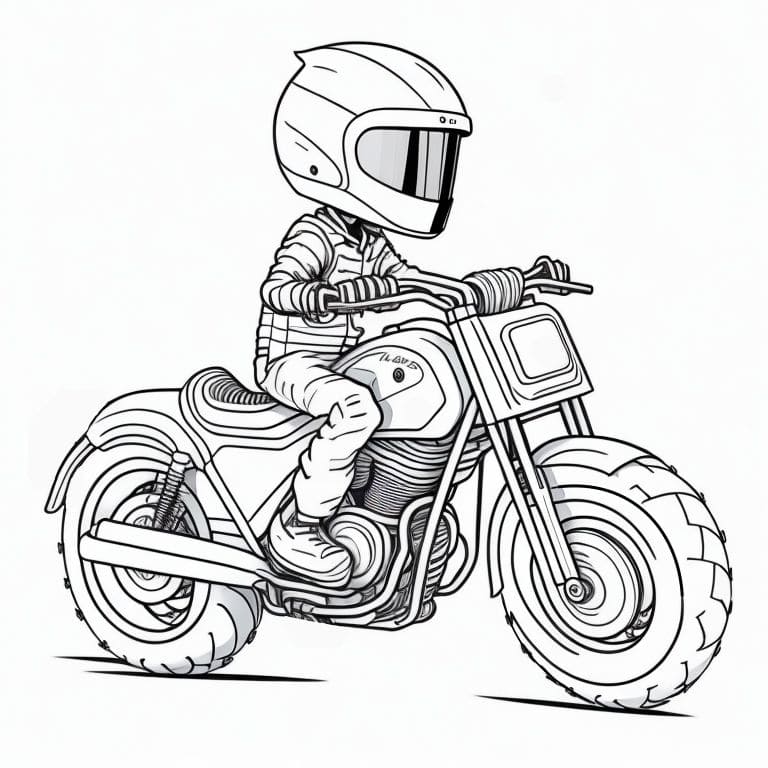 Motorcycles coloring page (23)