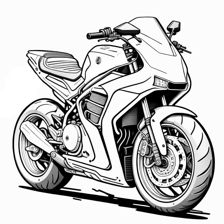 Motorcycles coloring page (26)