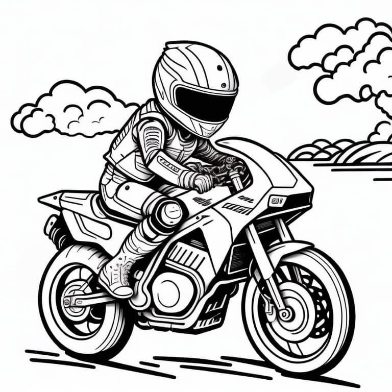 Motorcycles coloring page (27)