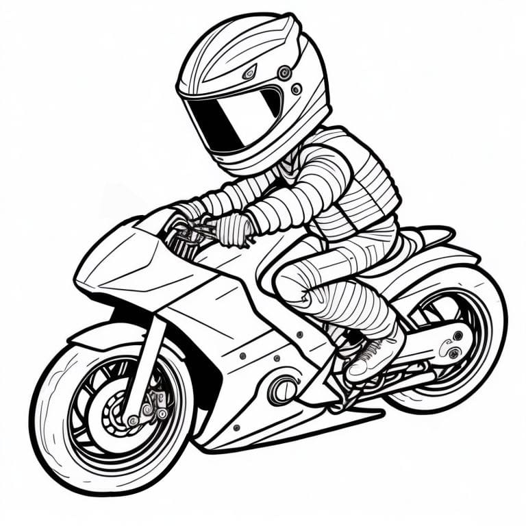 Motorcycles coloring page (30)