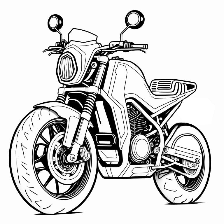 Motorcycles coloring page (36)