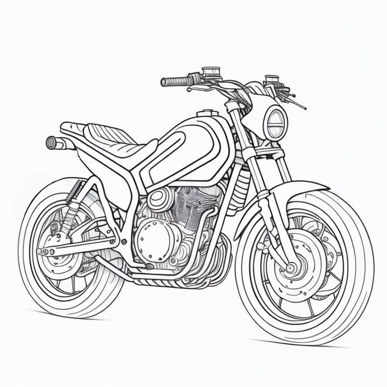 Motorcycles coloring page (38)