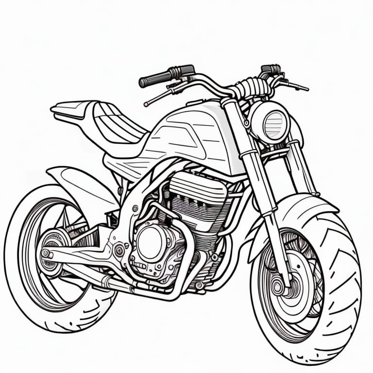 Motorcycles coloring page (39)