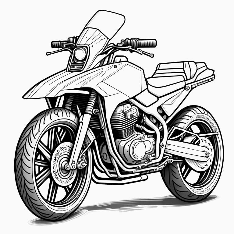 Motorcycles coloring page (41)