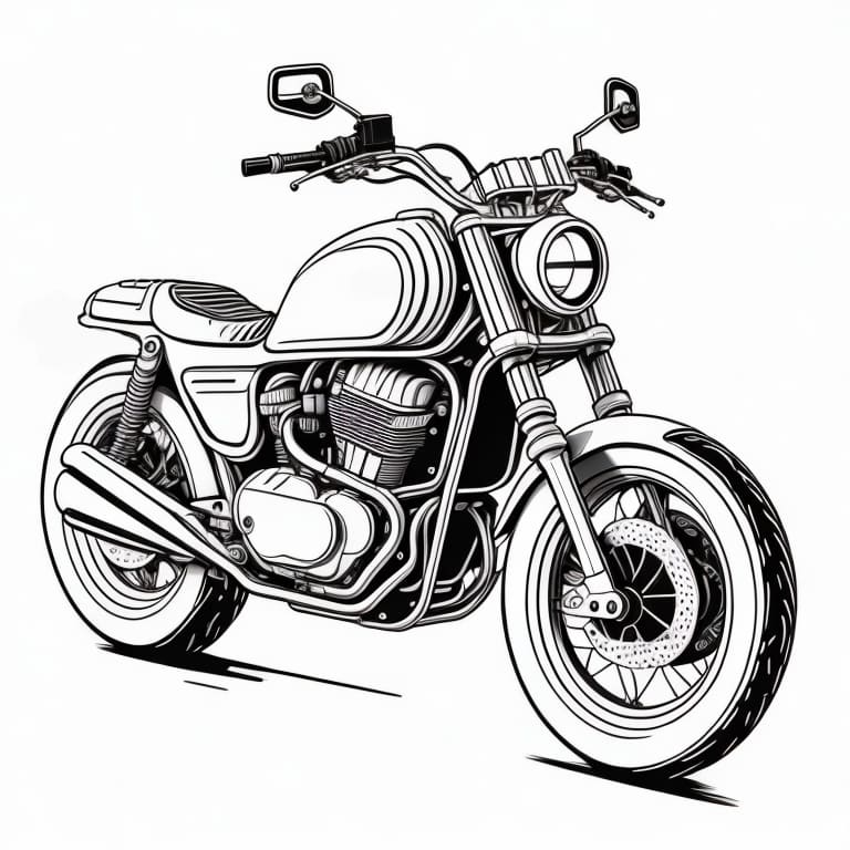 Motorcycles coloring page (44)